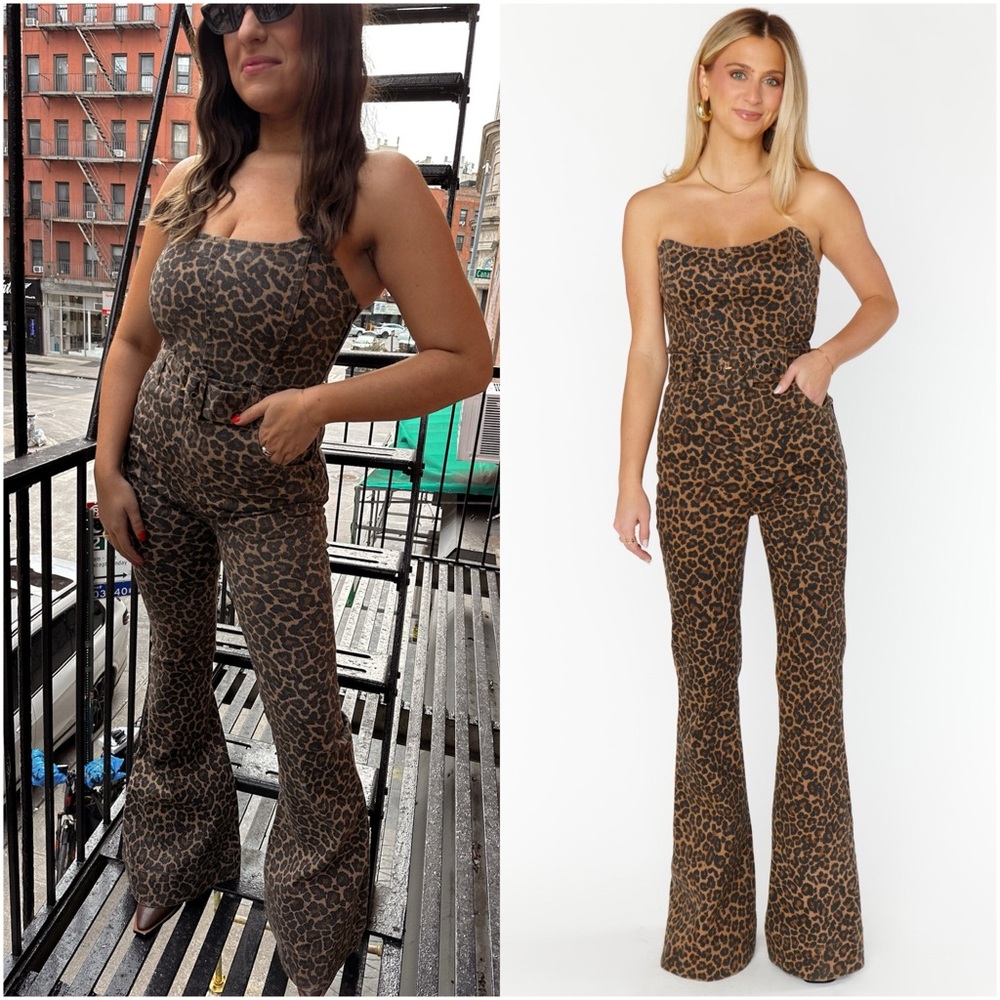 Show Me Your MuMu Leopard Print Jumpsuit